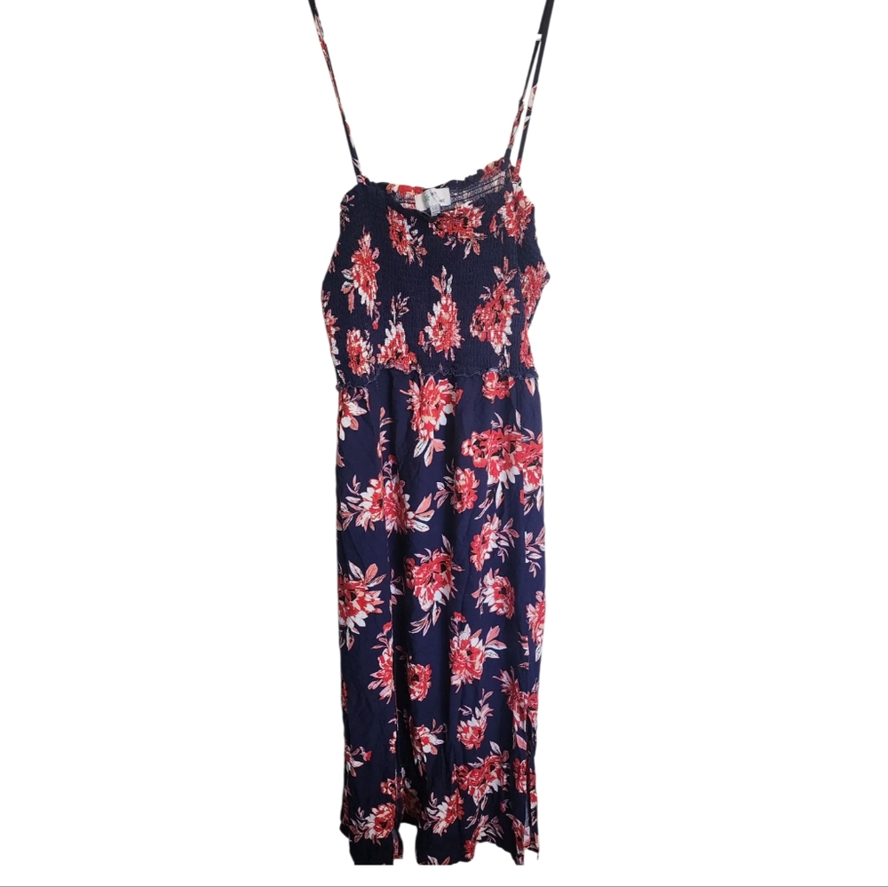 Pacific Vibe Floral Navy Maxi Dress  Xxl NWOT